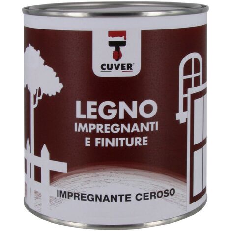 Impregnante effetto cera - impregnante sintetico per legno antitarlo e  antimuffa addizionato di cere nobili. noce scuro - 2500 ml