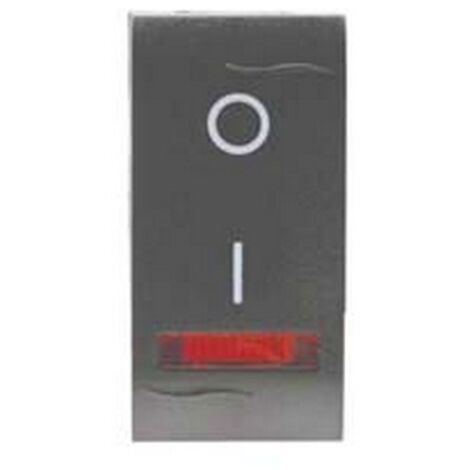 6PZ INTERRUTTORE BIPOLARE LUMINOSO "ONDA"  - 16AX 250V  (7712.2)