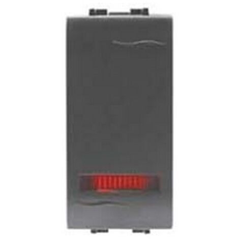 6PZ INTERRUTTORE DEVIATORE UNIPOLARE LUMINOSO "ONDA" deviatore 16AX 250V 7708.6