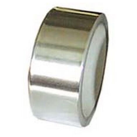 6PZ NASTRO ADESIVO IN ALLUMINIO ALTE E BASSE TEMPERATURE - mm.50x45,7 mt. colore alluminio