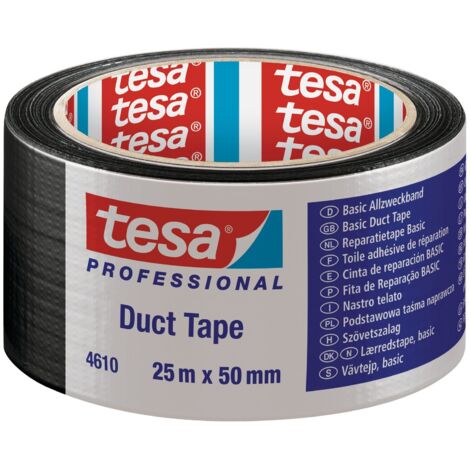 6PZ NASTRO AMERICANO TESA BASIC NERO MM 50X25MT