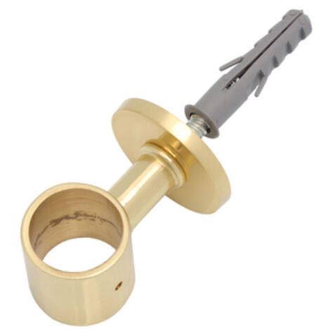 6PZ PASSANTE CORRIMANO OTTONE D.30MM TASSELLO LUCIDO