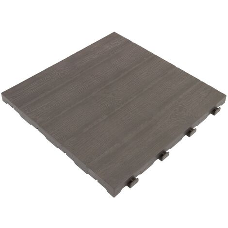 Woodstile pavimentazione modulare in legno base in plastica HDPE 40 x 40  cm, 1 PEZZO