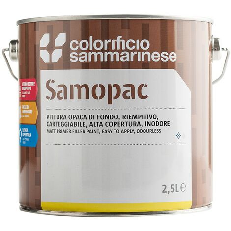 6PZ PITTURA OPACA DI FONDO 'SAMOPAC' Lt. 0,5