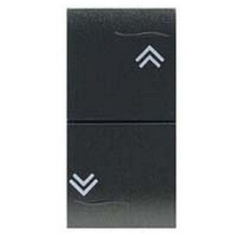 6PZ PULSANTE DOPPIO SALISCENDI "ONDA" - 1P(NO)+1P(NO) - 10A 250V (7737.1)