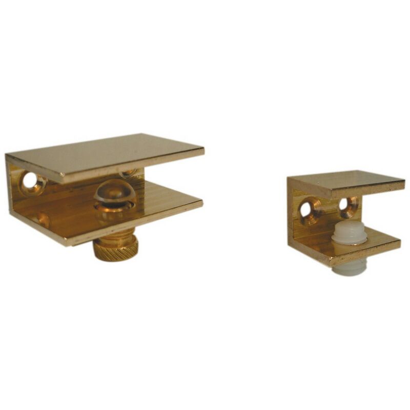 6PZ reggimensole in ottone lucido mm. 25X30 (PZ.2)...