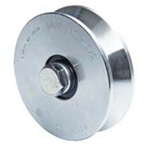6PZ RUOTA CANCELLI GOLA V  ART.305 - mm.120x34