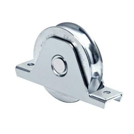 6PZ RUOTA PER CANCELLI CON SUPPORTO GOLA U 1 cuscinetto art. 337 mm. 80x20