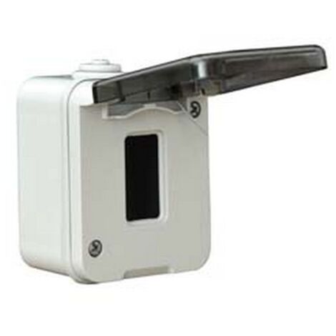 6PZ SCATOLA STAGNA PORTAFRUTTI 1 POSTO - mm.63,5x91,5h. (1551)