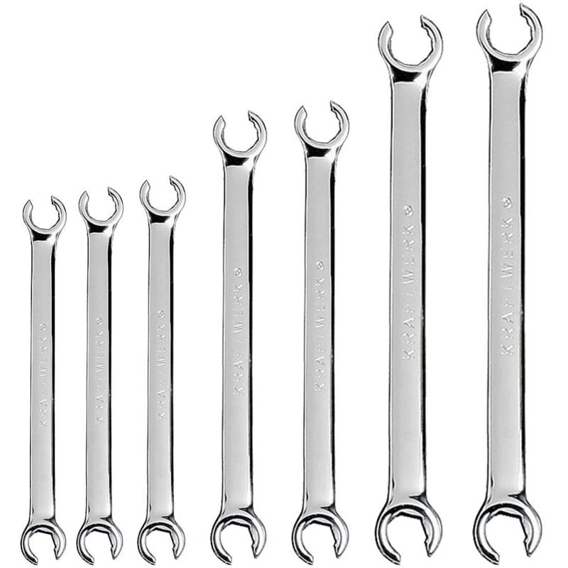 6pz- Set chiavi per raccordi tubi, lucide