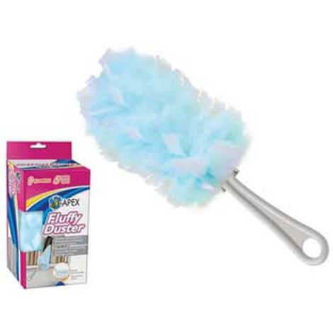 6PZ set piumino fluffy duster con 5 cuffie di ricambio