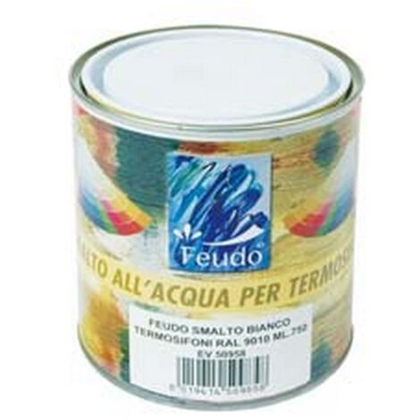 6PZ SMALTO ALL'ACQUA PER TERMOSIFONI (TERMO LACK)     - ml.750 bianco RAL 9010