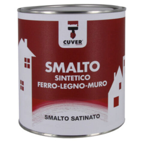 6PZ SMALTO CUVER SATINATO BIANCO LT.0,750