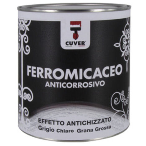 6PZ SMALTO FERROMICACEO CUVER GRIGIO CHIARO LT.0,750