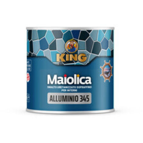 6PZ SMALTO "MAIOLICA" ALLUMINIO 345 GR.100