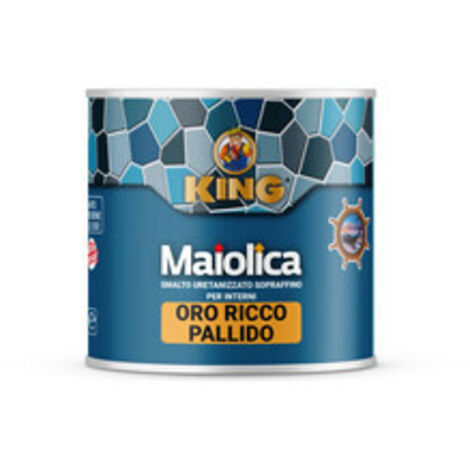6PZ SMALTO "MAIOLICA" ORO RICCO PALLIDO GR.100