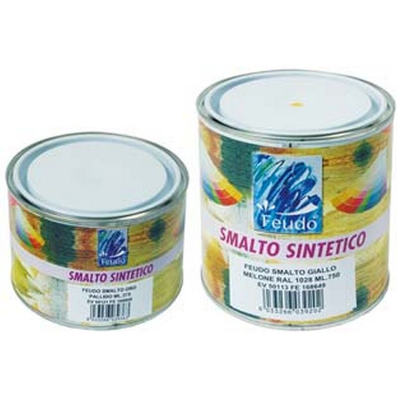 Image of 6pz Smalto Sintetico Lucido (Lack 82) - Ml.375 Grigio Grafite Ral 7024