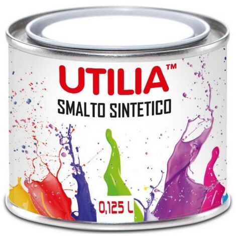 6PZ SMALTO SINTETICO  ml. 125 Bianco opaco