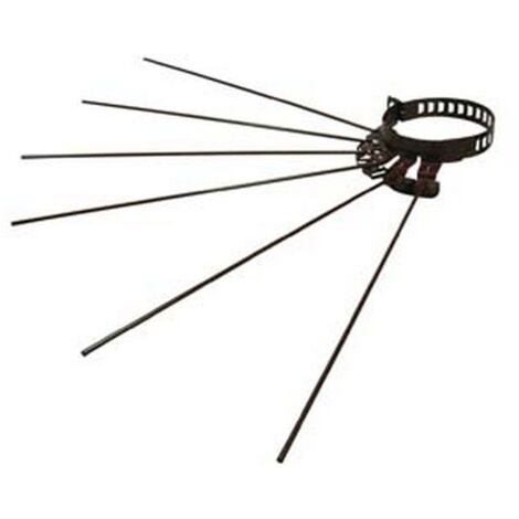 6PZ STENDIBIANCHERIA RAGGERA 6 RAGGI STUFE SMALTATO MARRONE  cm8/15