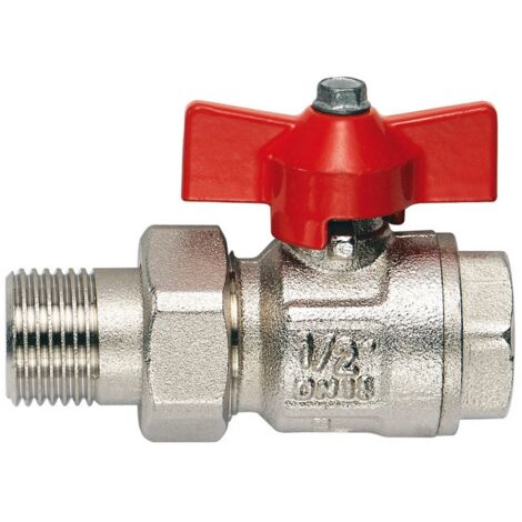 6PZ VALVOLA A SFERA IDEAL IN OTTONE PER COLLETTORI M/F Art. 098 mis. 3/4