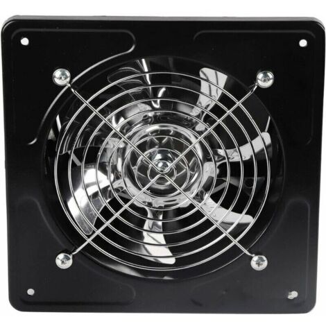 6quot Ventilateur Extracteur D'Air Diamètre Du Trou De Perage 150Mm Extracteur D'Air 40W Ventilateur D'Extraction Mural Pour Cuisine Salle De Bain(Black)