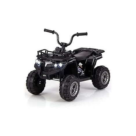 6V 4-Wheeler Quad Car with One-Button Start Kids Ride On Electric ATV