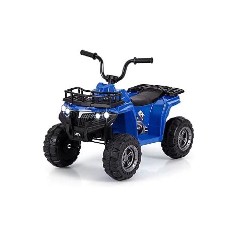 6V 4-Wheeler Quad Car with One-Button Start Kids Ride On Electric ATV