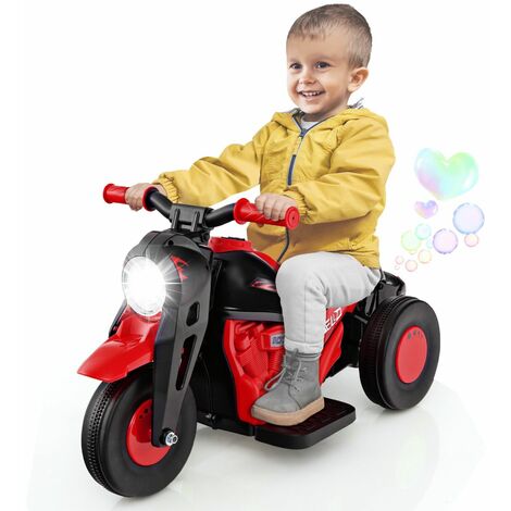 6V Kids Bubble Car Electric Motor Kids Ride on Motorcycle with Bubble Maker