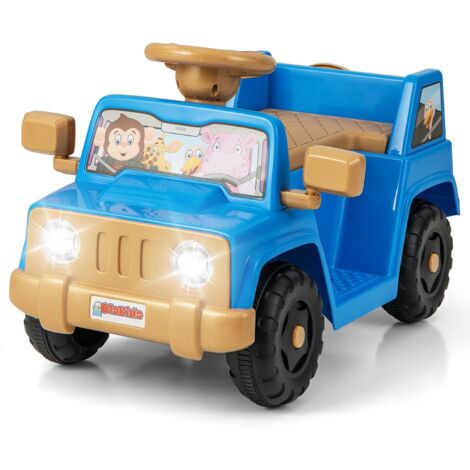 6V Ride on Car for Toddlers Kids Riding Toy with Sound Effects & One-Button Start