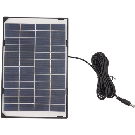 6W 12V polykristallines Solarpanel für Außenüberwachungskameras, Beleuchtung und Ladegerät DC5521