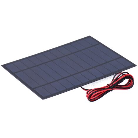 6W 6V DC Epoxid-Solarpanel mit 200cm rotem und schwarzem Kabel für Werkzeuge und Stromversorgung