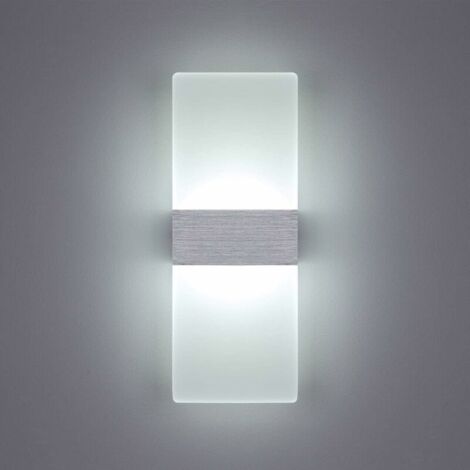 6W Applique Murale Intérieure LED 6000K Blanc Froid Acrylique Applique Murale Design Moderne Taille: 29x11CM Utilisé pour décorer le salon chambre couloir escalier étude etc. - RW