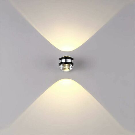 6W LED Indoor Wall Light Decorative Lamp Modern Creative Original Lighting Design Aluminum Lights for Bedroom Home Hallway Living Room Warm White [Energy class A ++]