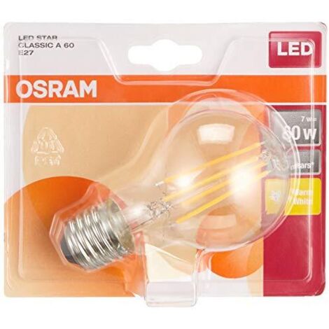 6W Led Lampadina A60 Retrofit E27 Klar