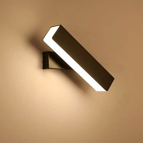 6w Led Wall Lamp - Led Interior Wall Decoration - For Living Room, Bedroom, Reading Room - Warm White 3000k - 26 5 10cm (black)