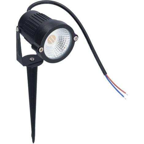 6W RGB wasserdichter LED-Fluter, runde Gartenleuchte zum Eingraben für Rasenflächen mit 220V Erdungsstecker