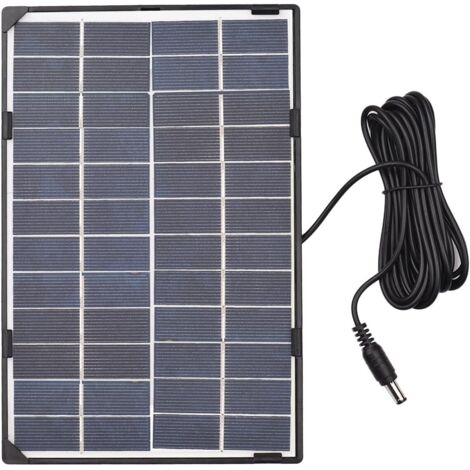 6W12V Solarpanel für den Außenbereich, Kamera, Sicherheitsmonitor, Hoflicht, Solar-Ladepanel, DC5521 Ausgang