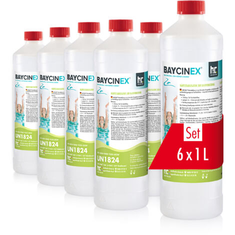 6x 1 L BAYCINEX® Härtestabilisator zur Kalkvermeidung