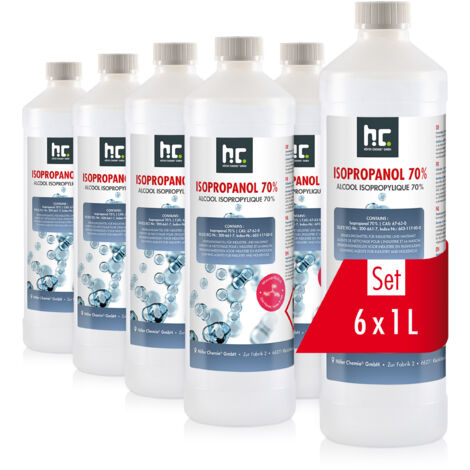 6x 1 Liter Isopropanol 70%