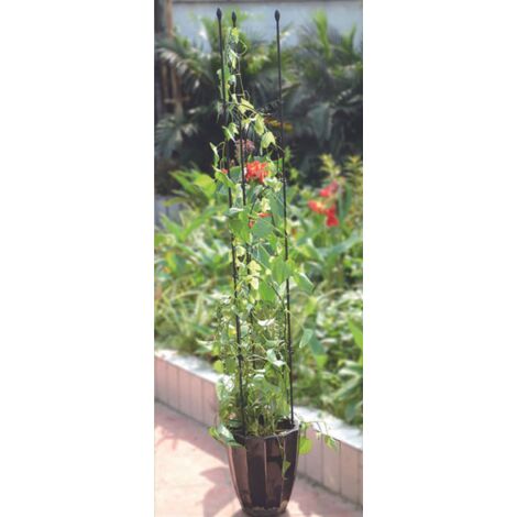 6x 12er Set Rankhilfe 150cm Garten Pflanzenstütze Pflanzstäbe