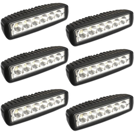 6x 18W LED luce da lavoro 12V 24V proiettore offroad per escavatore trattore proiettori IP67