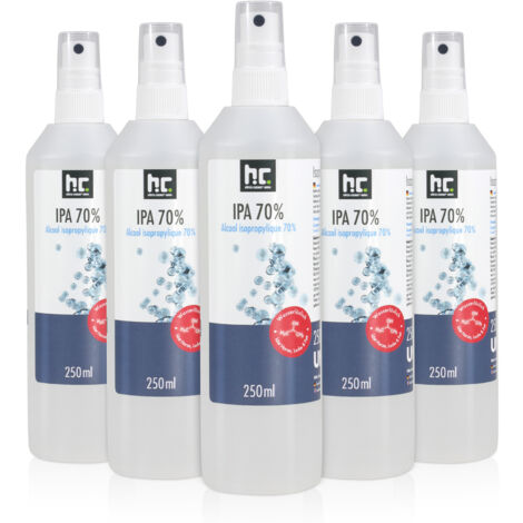 6x 250 ml Isopropanol 70% in Sprühflaschen