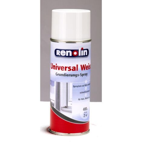 6x 400ml Dose Universal-Grundierungspray Holz Metall 12m² weiß weiss