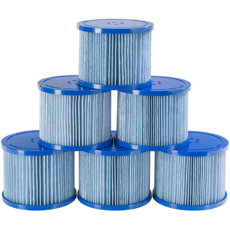 

6x Cartuchos filtrantes antimicrobianos de recambio para los spas - Arebos