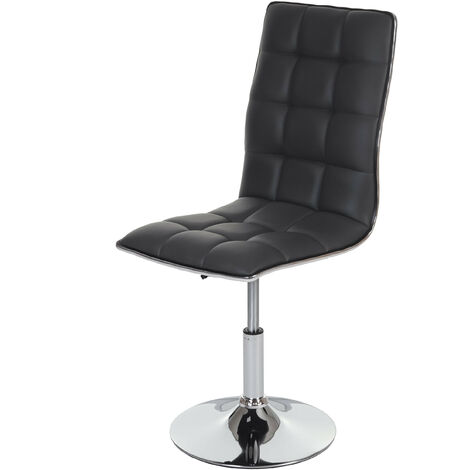 6x chaise de salle à manger HWC-C41, fauteuil, similicuir - gris