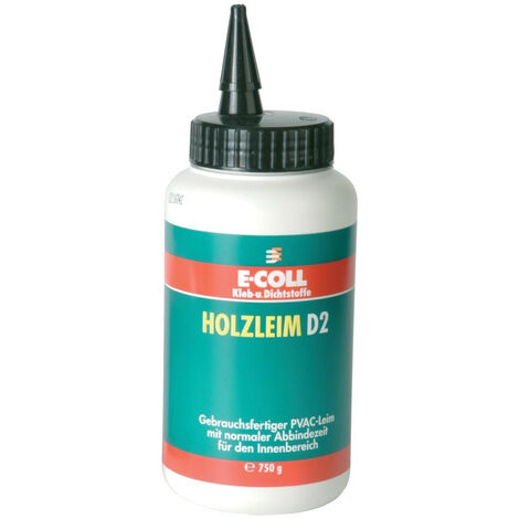 6x E-COLL Holzleim D2 750g Flasche