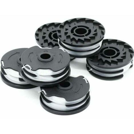 6x Ersatzfadenspulen für LIDL Parkside Akku-Motorsense PRTA 20-Li A1, B2, C3, PRT 550 A1, A3, PRT 300 A1 - 2x4m 1,6mm