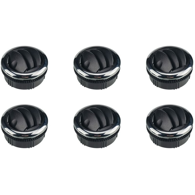 Image of Tlily - 6X Knopf Auslass 75 mm Klimaanlage Auslass Entlüftung (φ 87/75/22 mm) für rv Bus Auto Boot
