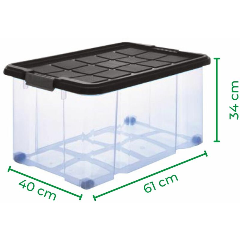 8x Novaliv Aufbewahrungsbox 8x Aufbewahrungsbox, 8x Deckel, 32x Rollen