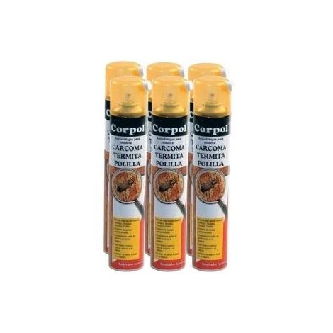6x pargne pack spray corpol 500ml Traitement pour le bois anti-carcoma, Termite et Moth
